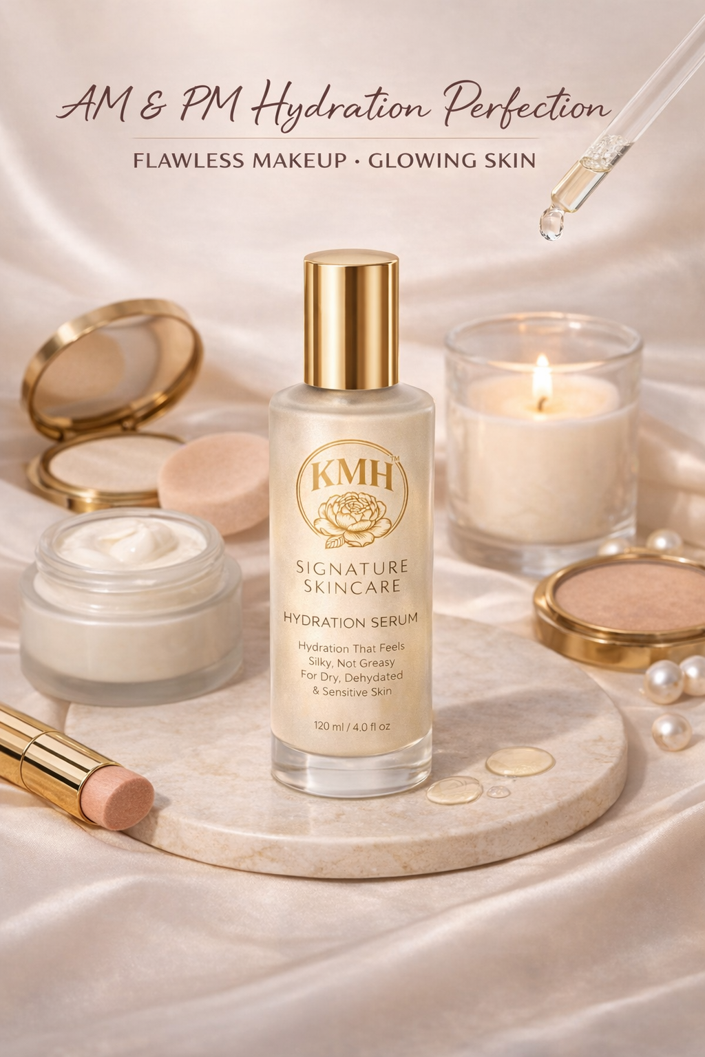 How to Use KMH Hydration Serum: AM & PM Routines for Flawless Makeup and Glowing Skin