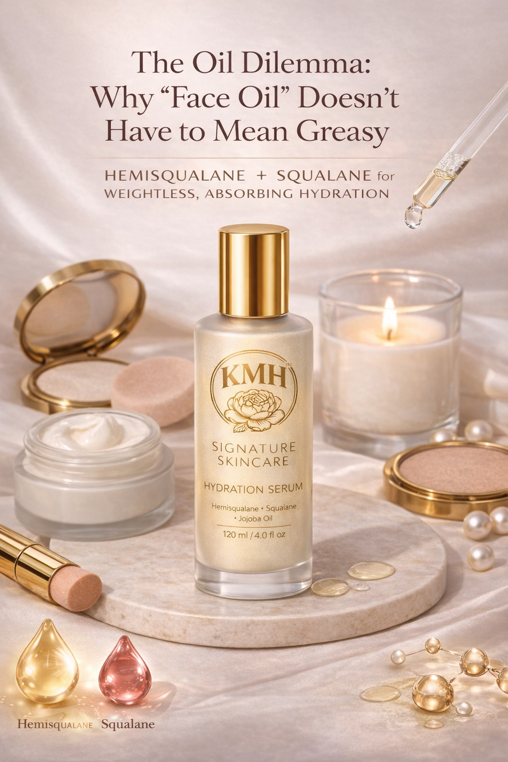 Hemisqualane vs. Squalane: Why Lightweight Hydration Matters for Your Skin - KMH Signature Skincare