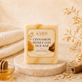 KMH Cinnamon Honey Oat Hydration Soap bar with honey, cinnamon, oats, and warm ivory styling