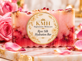 KMH Rose Silk Hydration Bar with circular label